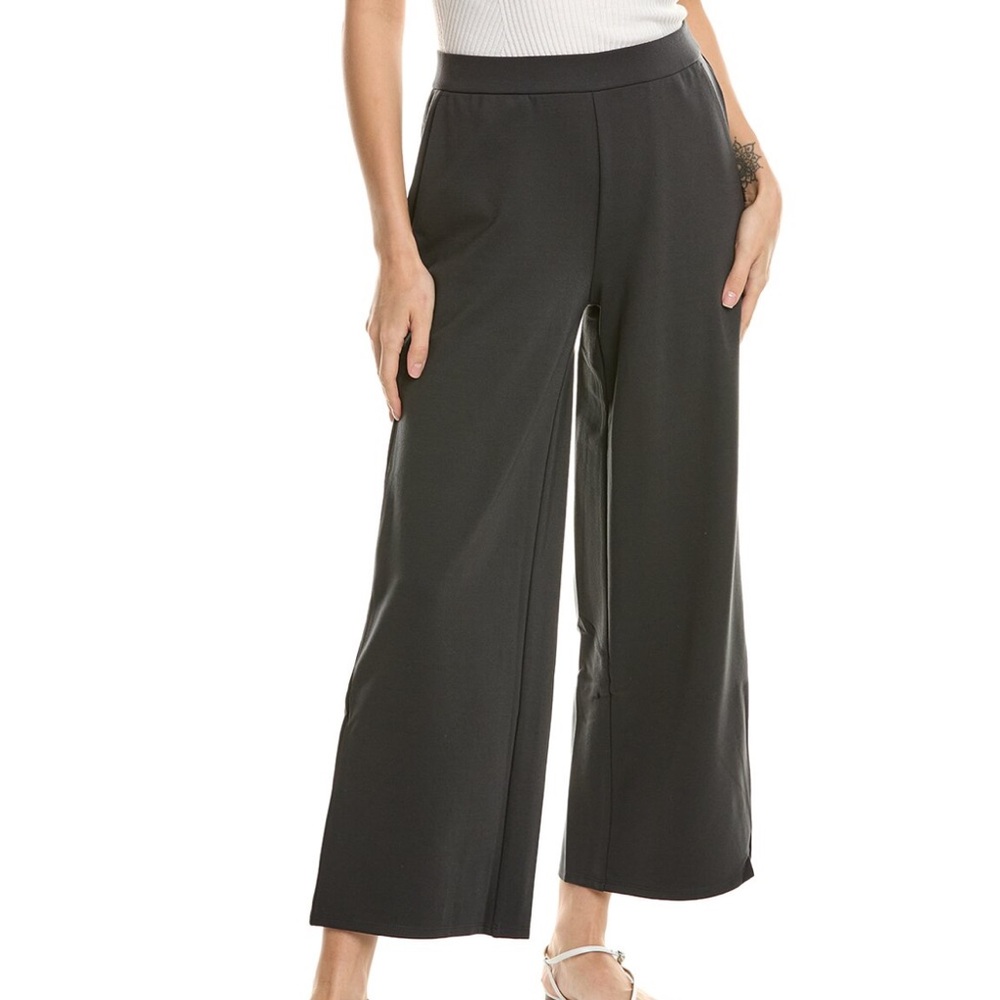 Eileen Fisher Pull On Wide Leg Culotte Pants Sz M